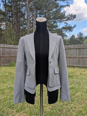 BCBGMAXAZARIA Grey XS Blazer